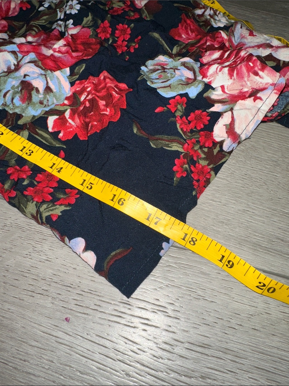 Loft Floral Navy Sleeveless Tie-Waist jumpsuit size Large - Picture 9 of 9